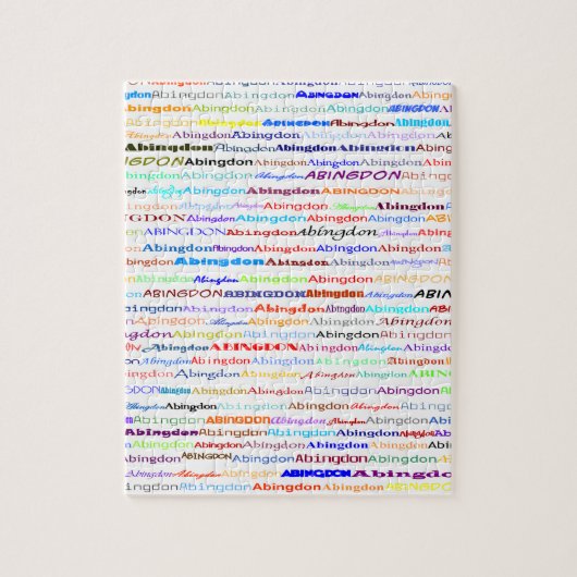 Abingdon Text Design II Puzzle (Vertikal)