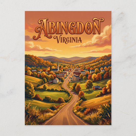 Abingdon USA Postkarte (Vorderseite)