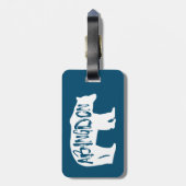 Abingdon Virginia Bear Gepäckanhänger (Rückseite vertikal)