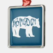 Abingdon Virginia Bear Ornament Aus Metall (Links)