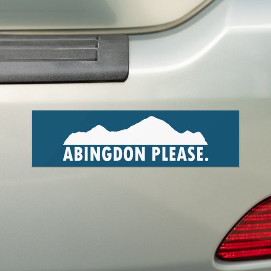 Abingdon Virginia Bitte Autoaufkleber (Auf Auto)
