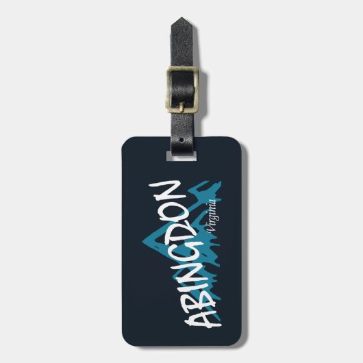 Abingdon Virginia Mountains Gepäckanhänger (Vorderseite vertikal)