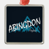 Abingdon Virginia Mountains Ornament Aus Metall (Vorne)