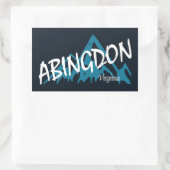 Abingdon Virginia Mountains Rechteckiger Aufkleber (Tasche)