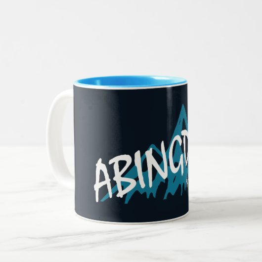 Abingdon Virginia Mountains Zweifarbige Tasse (Vorderseite Links)