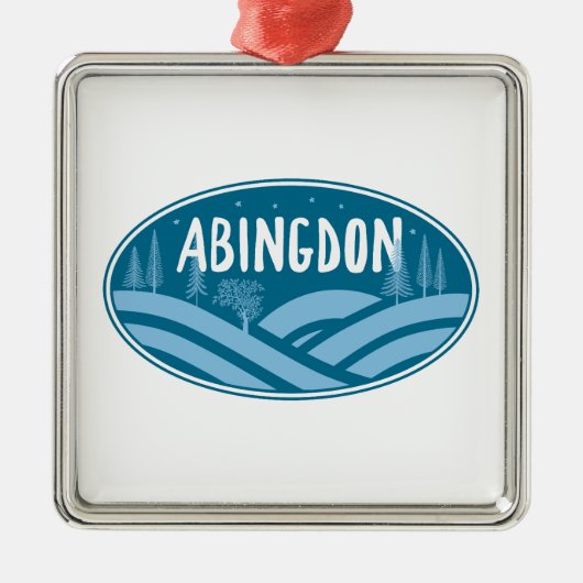 Abingdon Virginia Outdoor Ornament Aus Metall (Vorne)