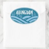 Abingdon Virginia Outdoor Ovaler Aufkleber (Tasche)