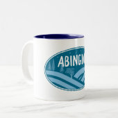 Abingdon Virginia Outdoor Zweifarbige Tasse (Vorderseite Links)