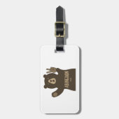 Abingdon Virginia Peace Bear Gepäckanhänger (Vorderseite vertikal)