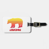 Abingdon Virginia Rainbow Bear Gepäckanhänger (Vorderseite horizontal)