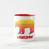 Abingdon Virginia Rainbow Bear Zweifarbige Tasse (Mittel)