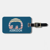 Abingdon Virginia Retro Bear Gepäckanhänger (Vorderseite horizontal)