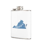 Abingdon Virginia Wood Grain Flachmann (Links)