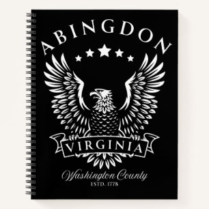 Abingdon Washington Landkreis Virginia Vintag Eagl Notizblock