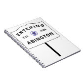 Abington Massachusetts, Eintritt in die Stadt Notizblock (Rechte Seite)