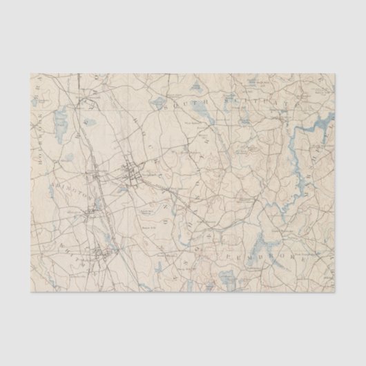 Abington, Massachusetts Seidenpapier (Vorderseite)