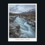 Abisko Schweden Postkarte<br><div class="desc">Foto Abiskojåkka,  ein Fluss in Abisko Nationalpark,  Schweden. Foto © Sebastian Wurm.</div>