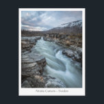Abisko Schweden Postkarte<br><div class="desc">Foto Abiskojåkka,  ein Fluss in Abisko Nationalpark,  Schweden. Foto © Sebastian Wurm.</div>