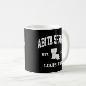 Abita Springs Louisiana La Vintag Staat Athletic Kaffeetasse (VorderseiteRechts)