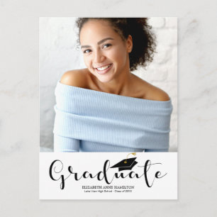 Abitur-Ankündigungs-Foto-Postkarte Postkarte