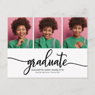 Abitur-Ankündigungsfotos Postkarte