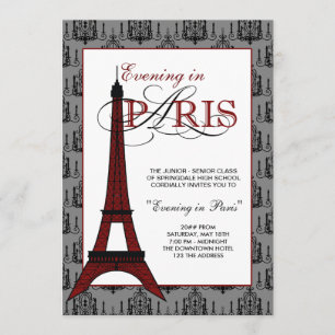Abitur-Ball-Einladungen nach Paris Einladung
