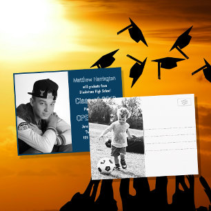 Abitur Blues Foto-Postkarte Einladungspostkarte
