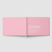 Abitur Definition Girly Pink Modern Gästebuch (Voll)