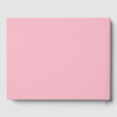 Abitur Definition Girly Pink Modern Gästebuch (Rückseite)
