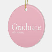Abitur Definition Girly Pink Spaß Keramik Ornament (Links)