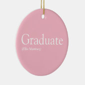 Abitur Definition Girly Pink Spaß Keramik Ornament (Rechts)