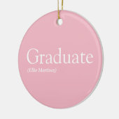 Abitur Definition Girly Pink Spaß Keramik Ornament (Links)