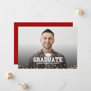 Abitur-Foto-Ankündigungskarte Ankündigung