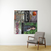 Abitur-Foto-Collage Absolvent Wandteppich (Beispiel (Horizontal))