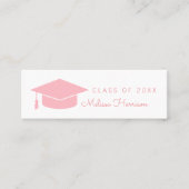 Abitur, Frauenklasse, rosa Telefonnummerkarte (Vorderseite)