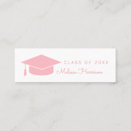 Abitur, Frauenklasse, rosa Telefonnummerkarte