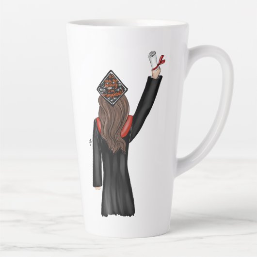 Abitur mit Diplom-Illustration Milchtasse (Rechts)