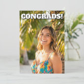 Abitur- oder Universitätsabschlussfeier Einladung (Stehend Vorderseite)