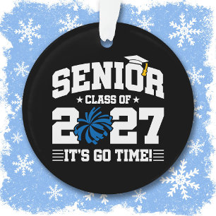Abitur-Zitat Cheerleader Abschlussjahrgang 2027 Ornament