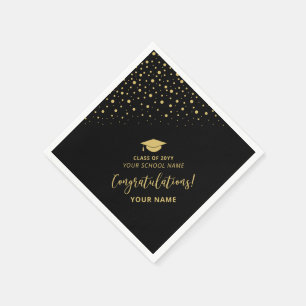 Abiturfeier der Black Gold Klasse Serviette