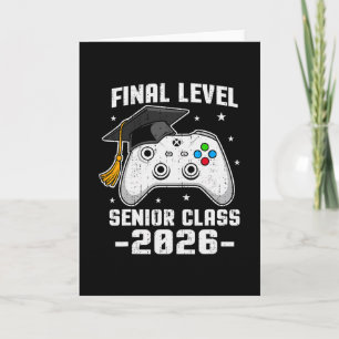 Abiturient 2026 Videospiel-Gamer Cl Von 2026 Absch Karte