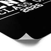 Abiturient der Klasse 2026 Poster (Ecke)
