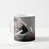 Abiturient Moderne Abschlussfeier Kaffeetasse (Vorderseite Links)