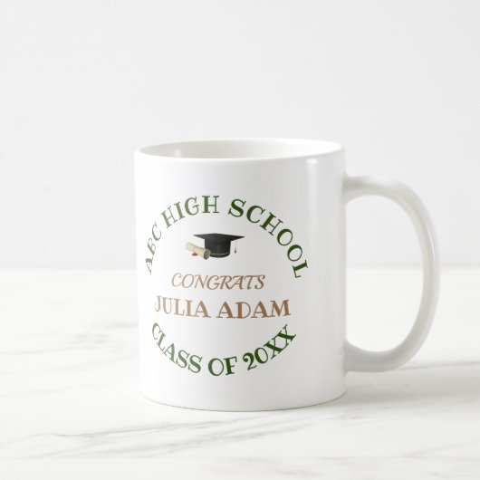 Abiturientenfeier-Skript für die Abschlussfeier Kaffeetasse (Rechts)