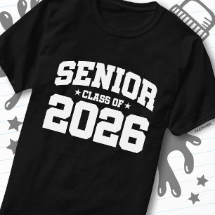 Abiturientenklasse 2026 Varsity-Abschlusszitat T-Shirt
