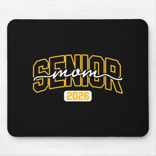 Abiturientin 2026 Mutter Abitur Schwarz Mousepad (Vorne)