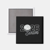 Abiturientin 2026 Volleyball-Mutter High School Ab Magnet (Vorderseite/Rückseite)