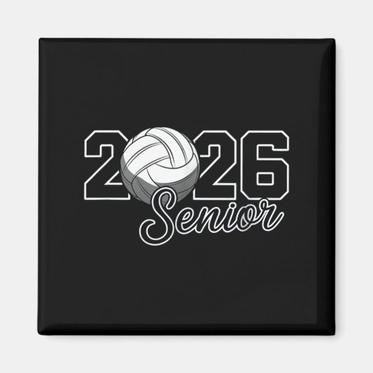 Abiturientin 2026 Volleyball-Mutter High School Ab Magnet (Vorne)