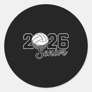Abiturientin 2026 Volleyball-Mutter High School Ab Runder Aufkleber