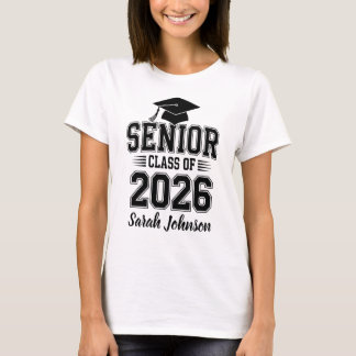 Abiturjahrgang 2026 Abschluss mit individuellem Na T-Shirt